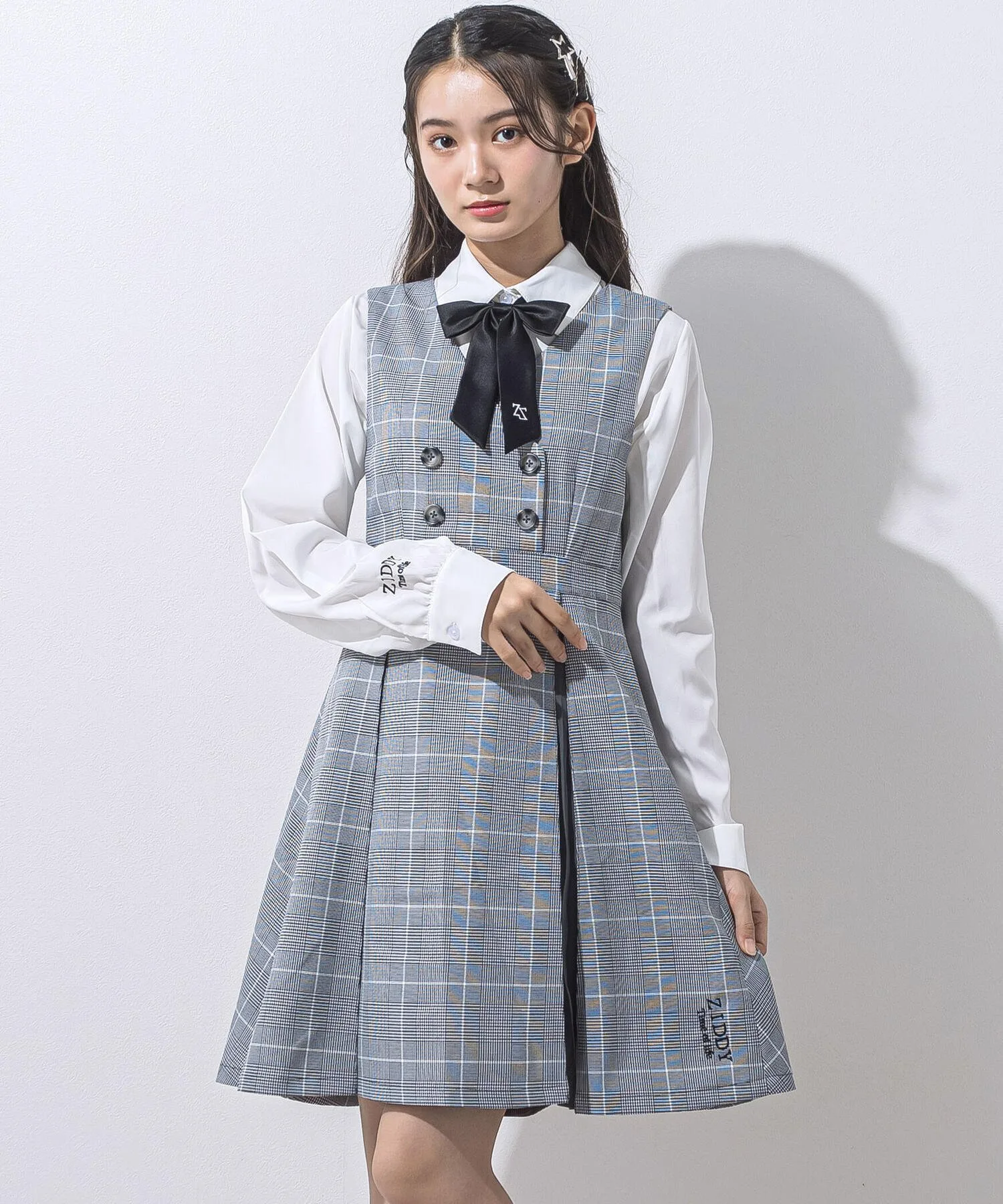 Юбка-свитер Glen Check (130-160 см) ZIDDY, Black