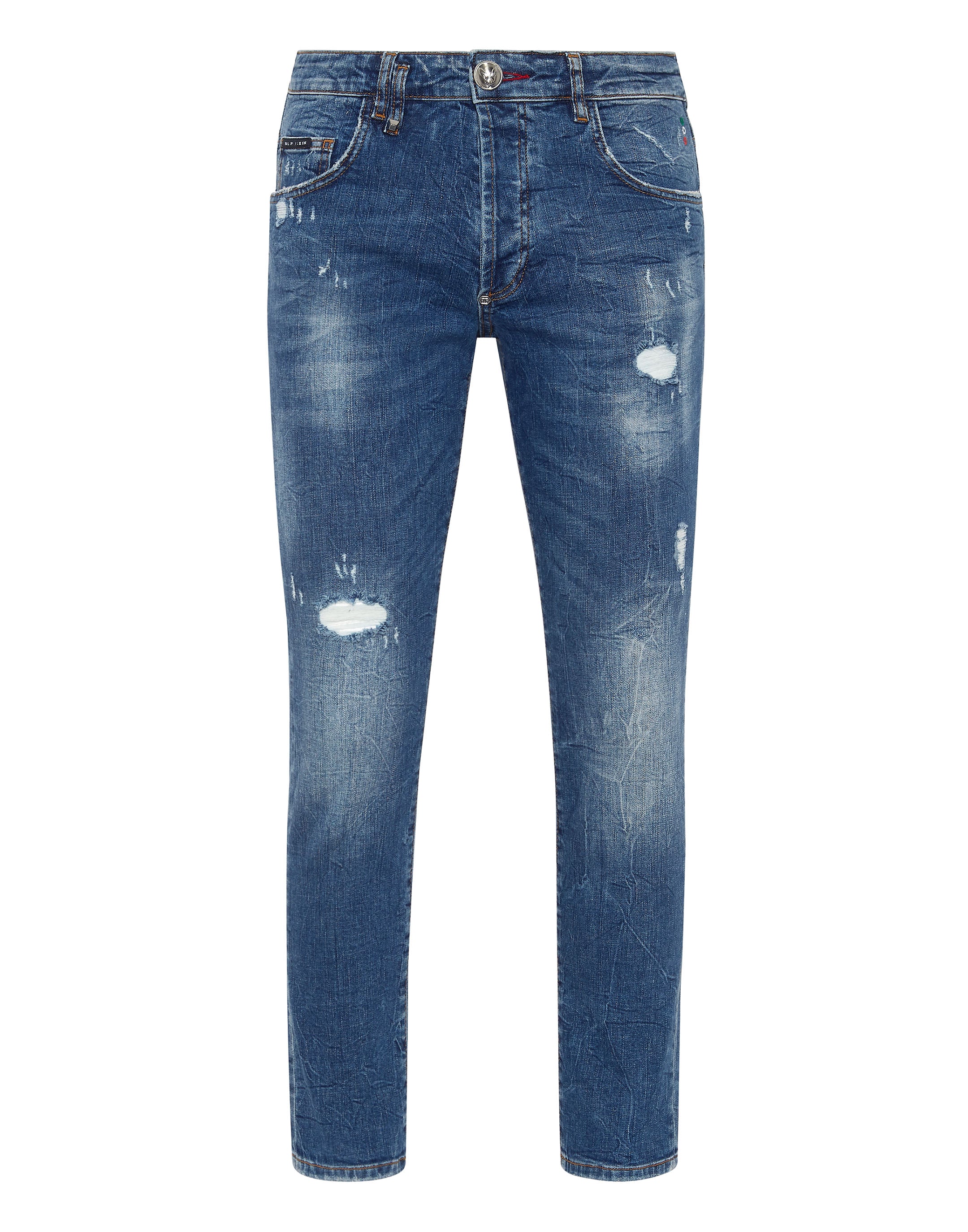 

Джинсовые брюки Skinny Fit Lion Circus PHILIPP PLEIN, цвет flash blue