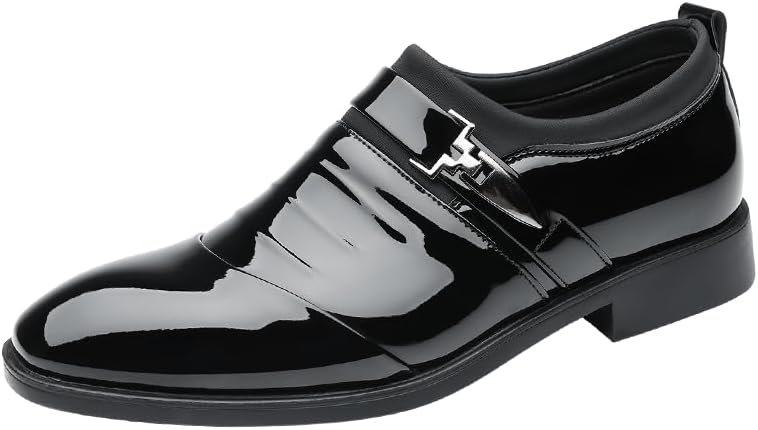 

Классические мужские туфли Оксфорды из кожи, роскошные, для делового и повседневного стиля, больших размеров, свадебные и формальные, размеры 39-47 Sfxlucart, черный