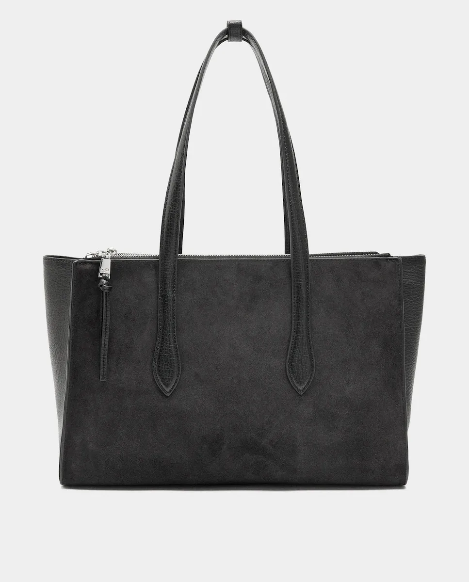 

Женская сумка для ноутбука 13 дюймов с несколькими отделениями и застежкой-молнией, однотонная Parfois, черный