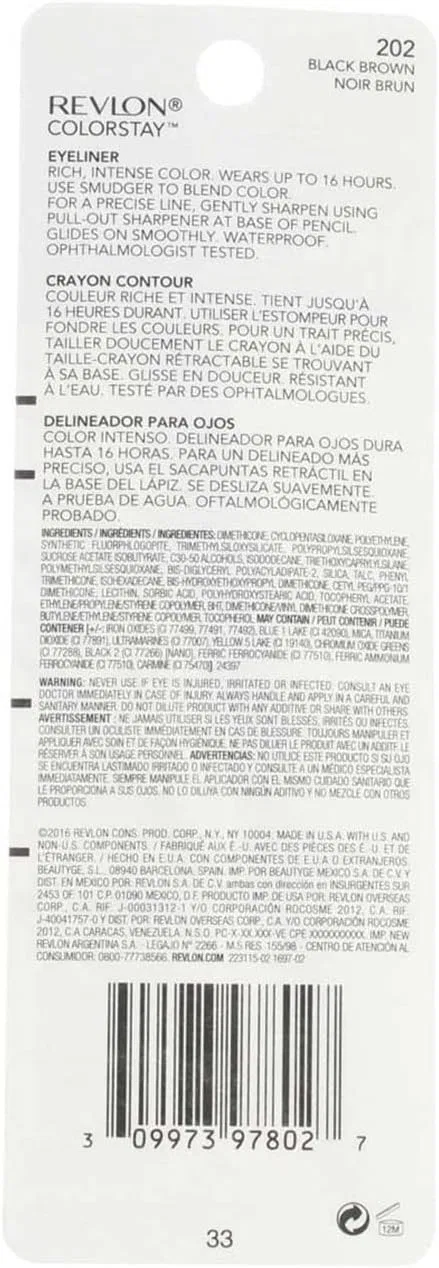 Подводка Revlon ColorStay Eyeliner #202 Black Brown 0.28 г — фото 3