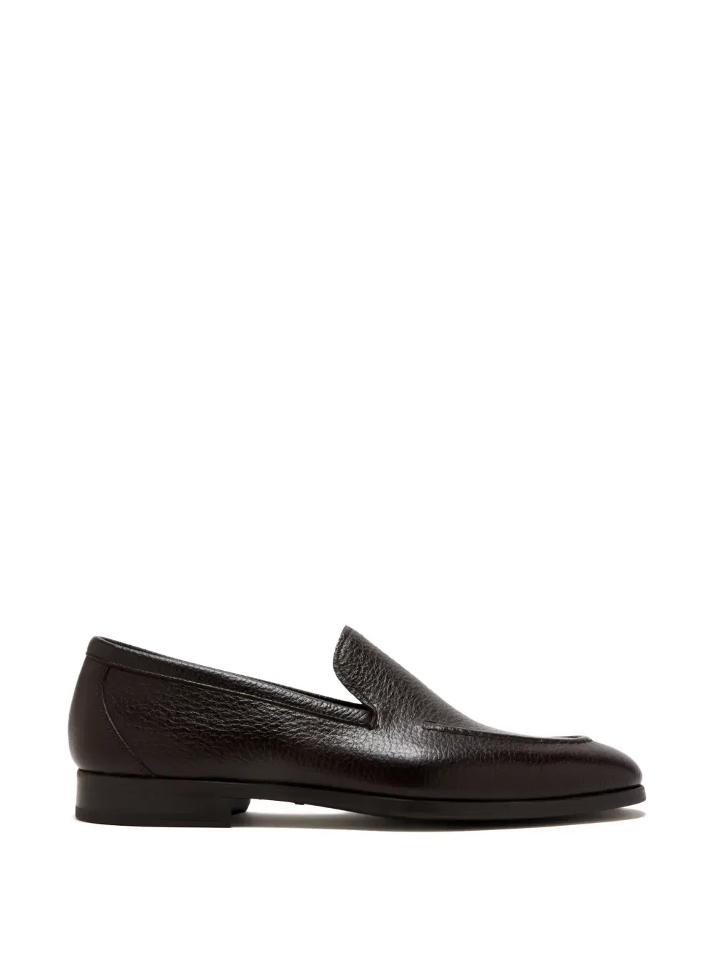 Кожаные лоферы с прострочкой Magnanni, коричневый