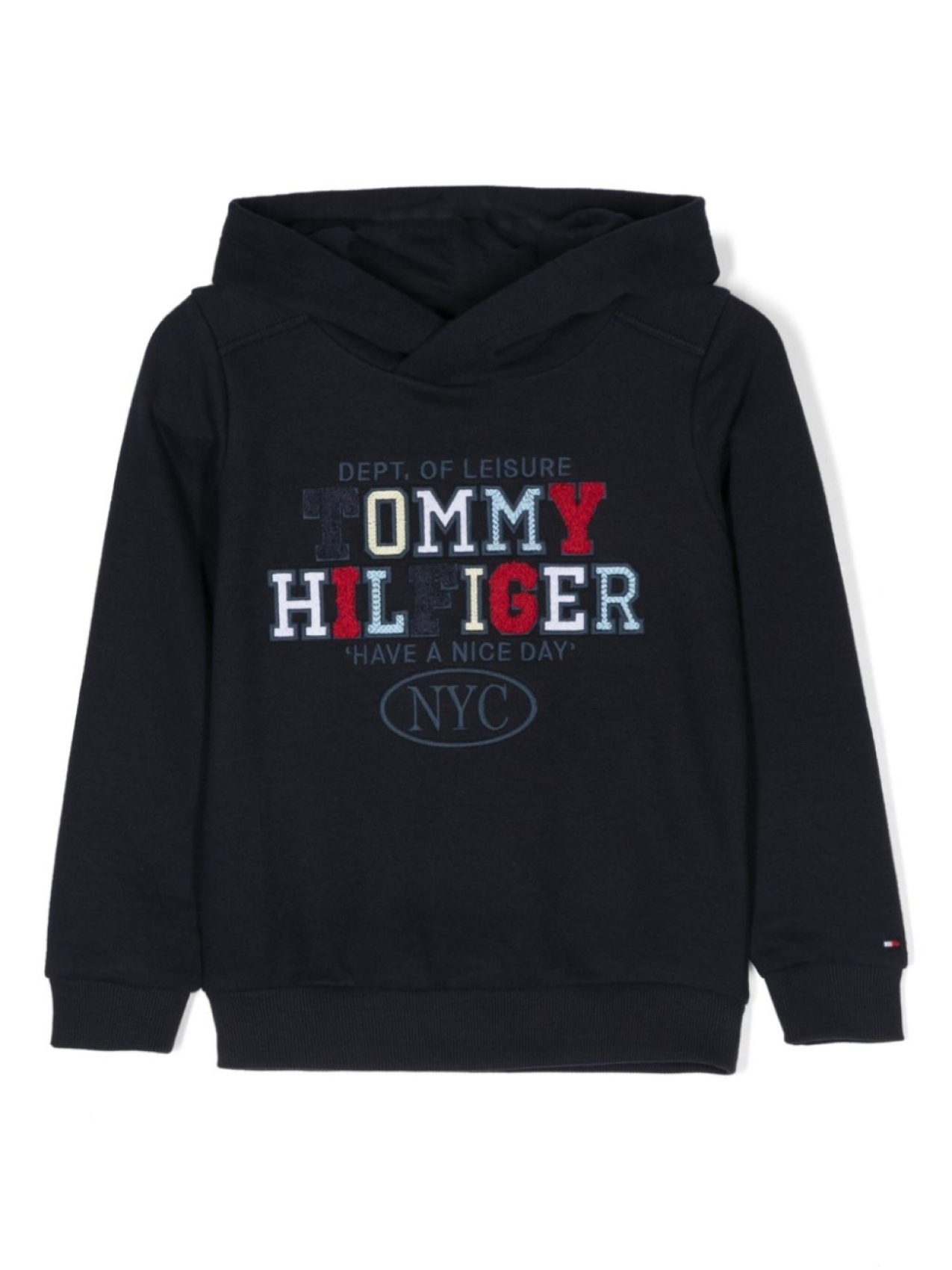 

Худи с вышитым логотипом Tommy Hilfiger Junior, синий