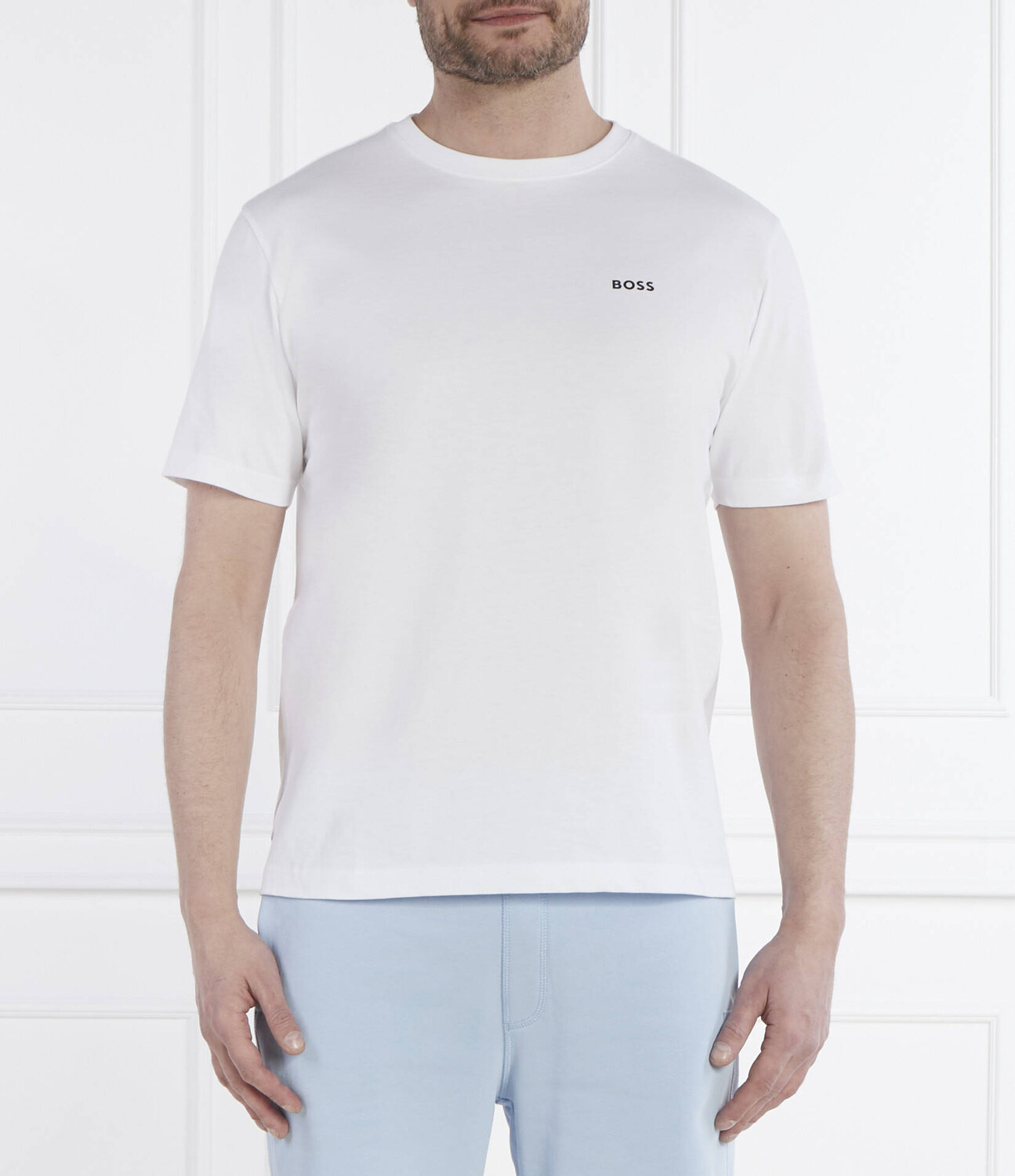 

Футболка BOSS ORANGE Te_Coral Comfort fit, белый