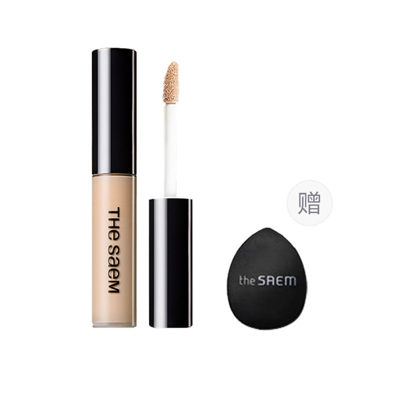 

Стойкий сияющий консилер для коррекции тона кожи, подходит для всех типов кожи, 6,5 г The Saem, size 1.5 natural бежевый(suitable for natural skin)