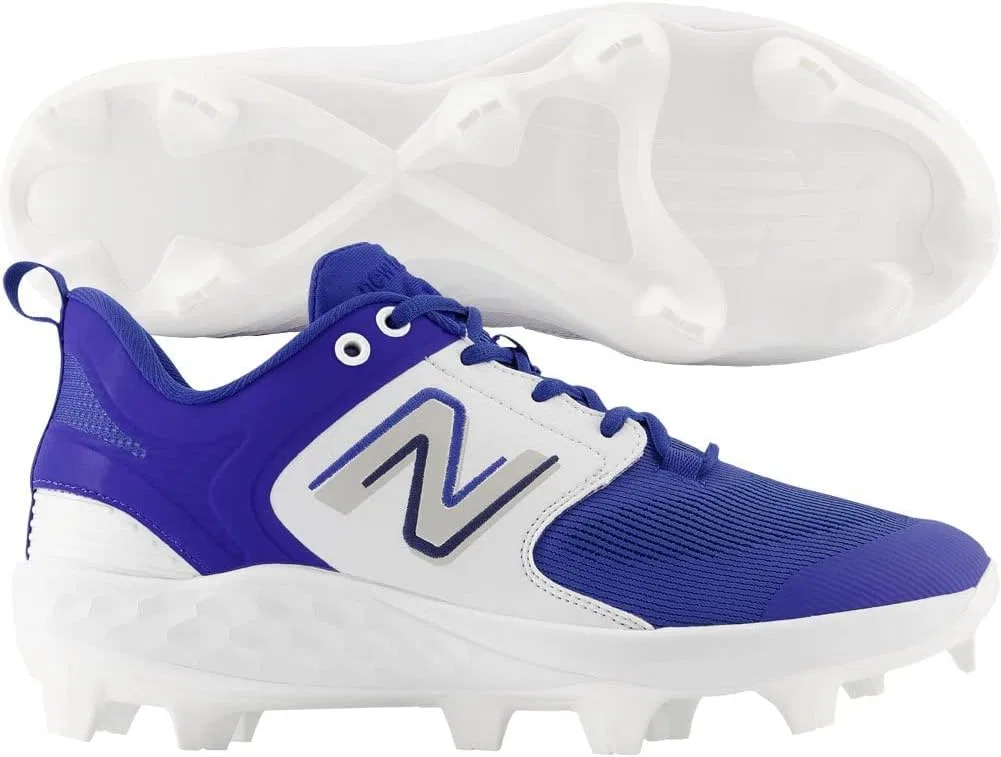 Мужские бейсбольные кроссовки New Balance Fresh Foam 3000 V6 для прогулок по лужайке, 2-Royal Blue White — фото 2