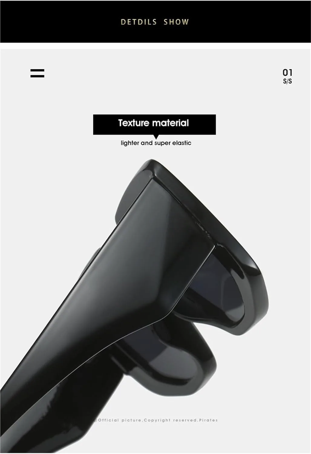 

Мужские солнцезащитные очки с крупной оправой для отдыха, для активного отдыха и поездок на работу, женские декоративные солнцезащитные очки Generic, Black