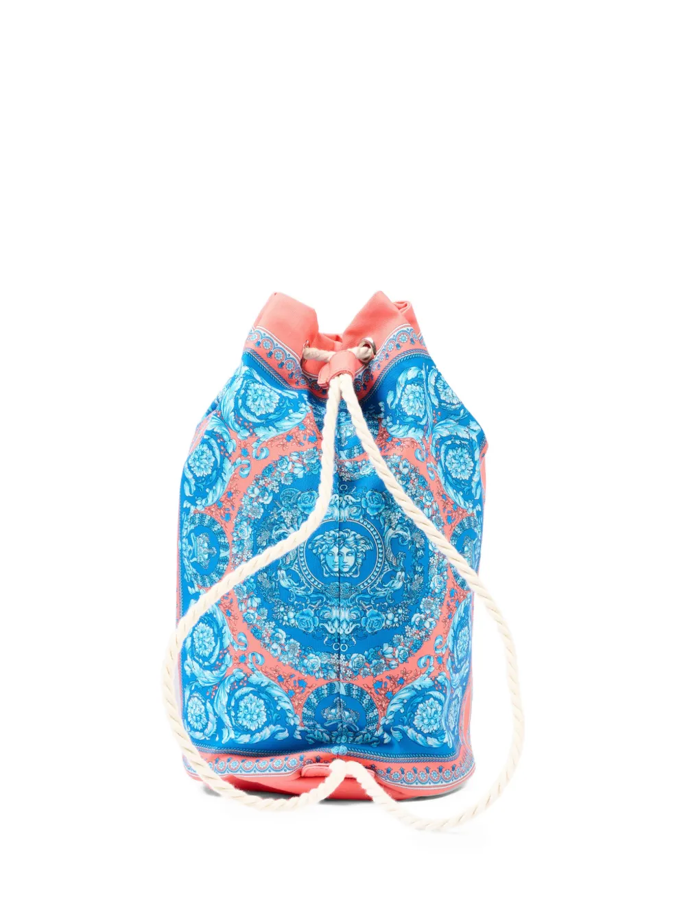 

Сумка Electric Barocco с цветочным узором и медузой Versace Kids, синий