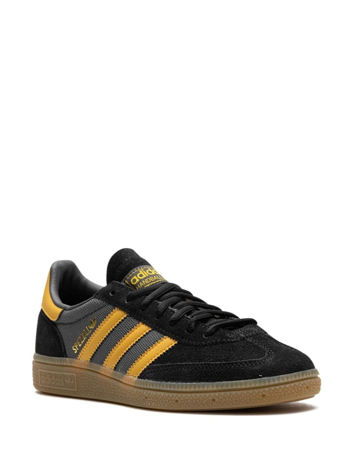 Кроссовки Adidas Handball Spezial "Core Black Preloved Yellow", черный — фото 2