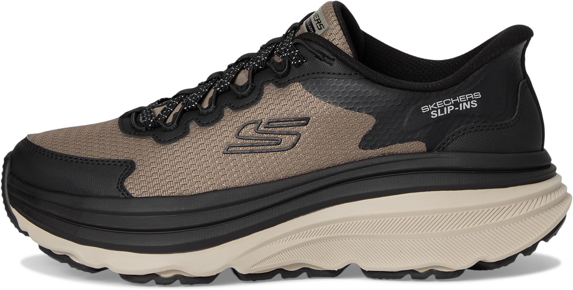 Кроссовки SKECHERS Zirrus Hands Free Slip-in, цвет Taupe/Black — фото 4