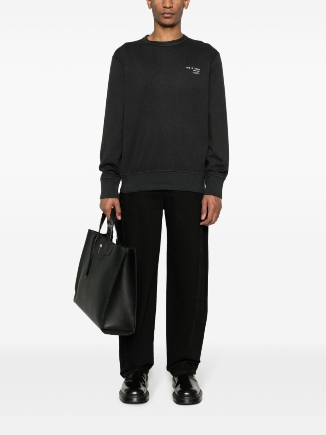 

rag & bone толстовка с логотипом, черный