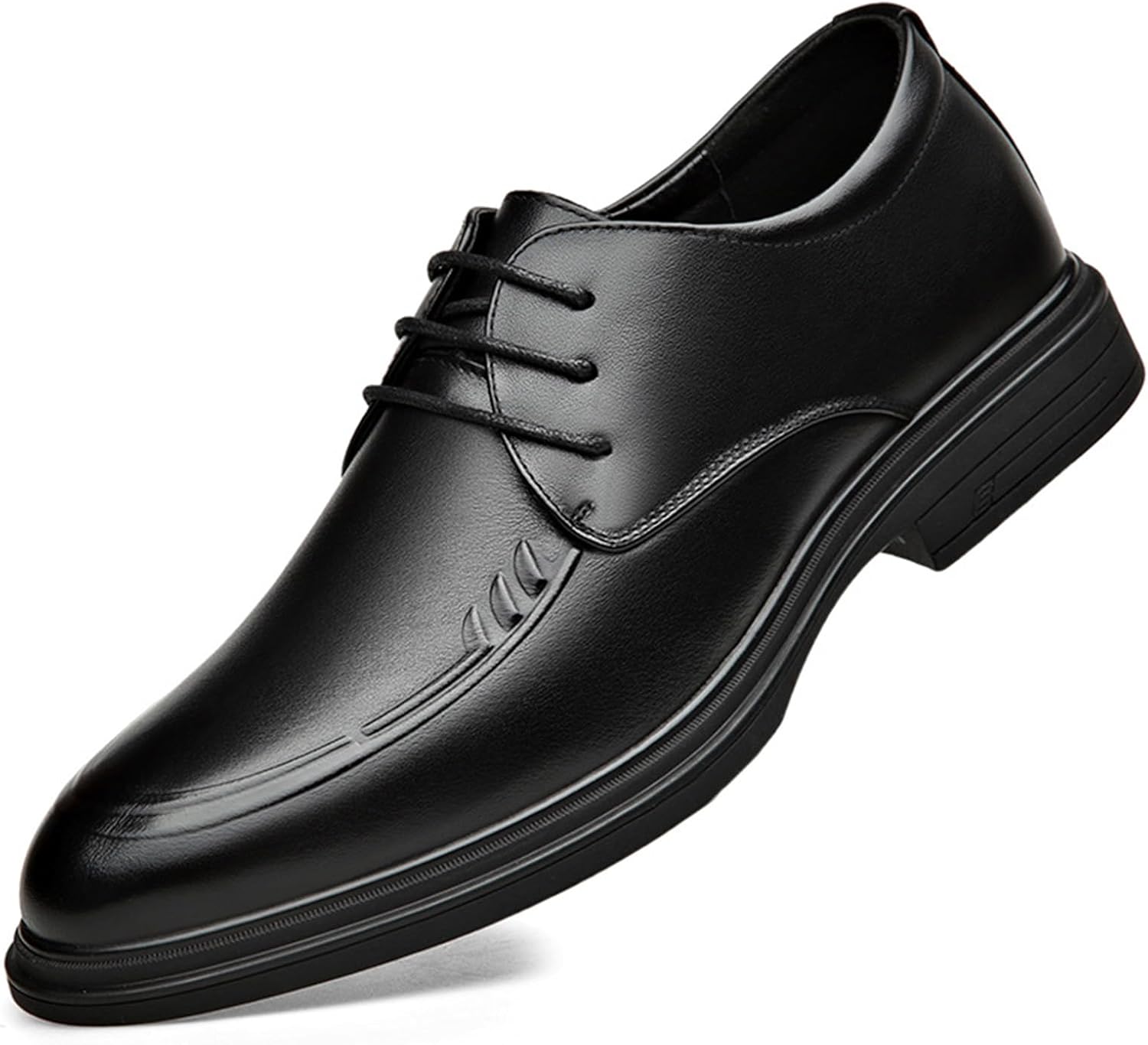 

Мужские оксфорды KYOESCAI с шнуровкой, деловые туфли дерби для мужчин, классические офисные и свадебные туфли под костюм, черный