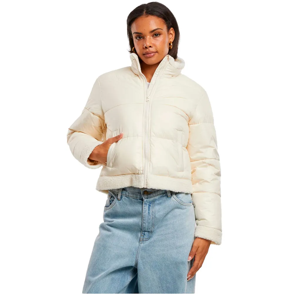 

Куртка Urban Classics Recycled Shiny Sherpa padded, бежевый