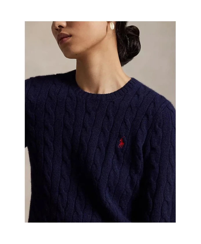 Свитера из шерсти и кашемира Polo Ralph Lauren, синий — фото 4