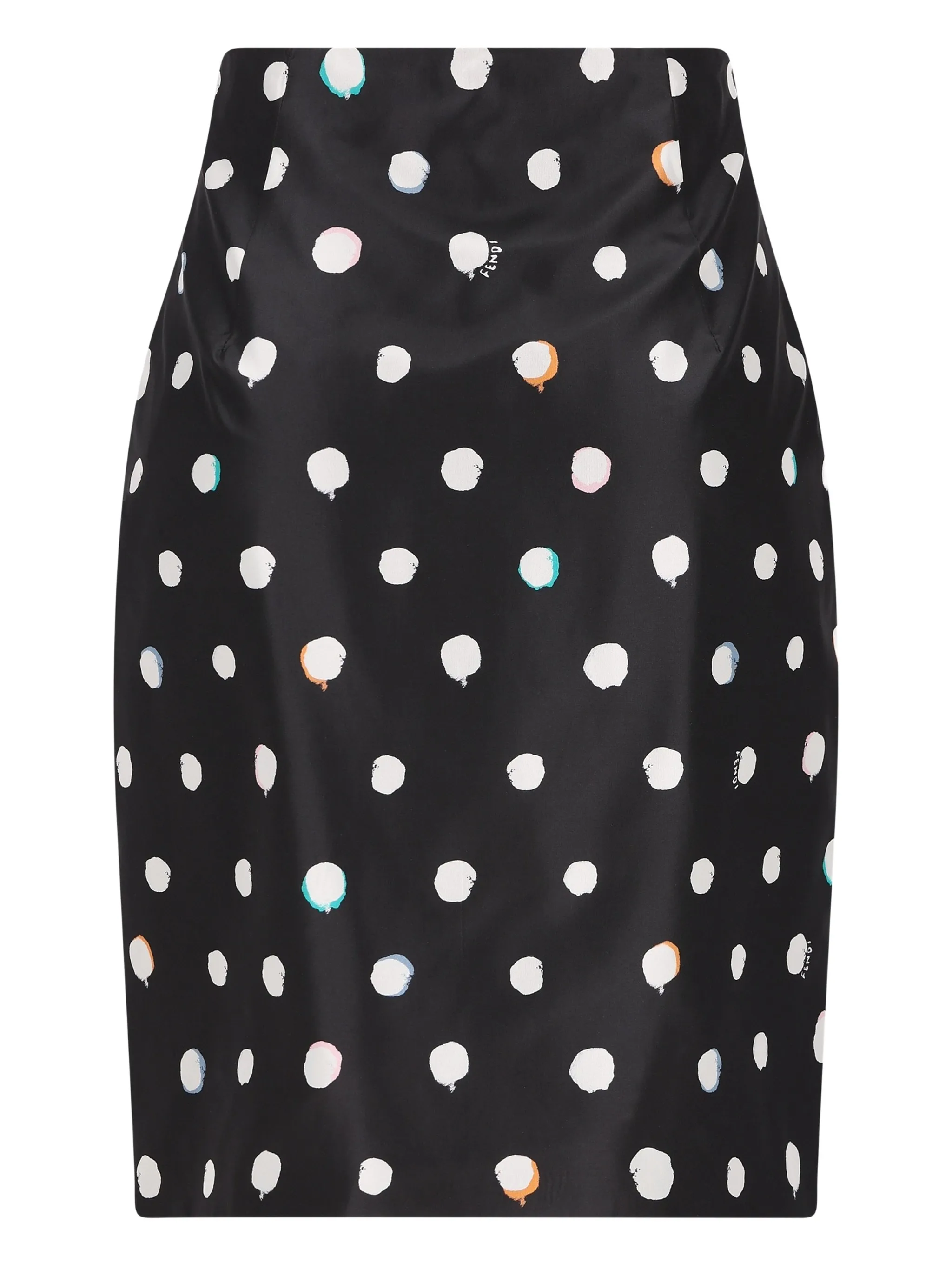 Юбка мини Falena Dots с принтом Fendi, черный — фото 2