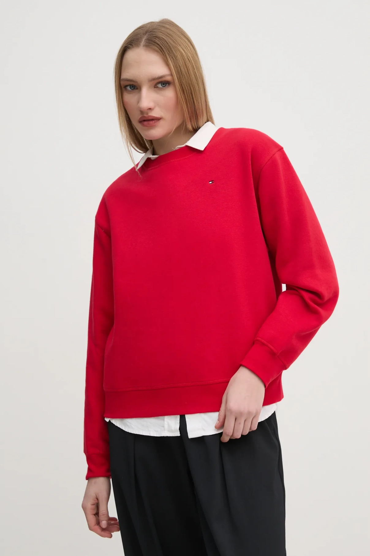 

Хлопковая толстовка Tommy Hilfiger, красный