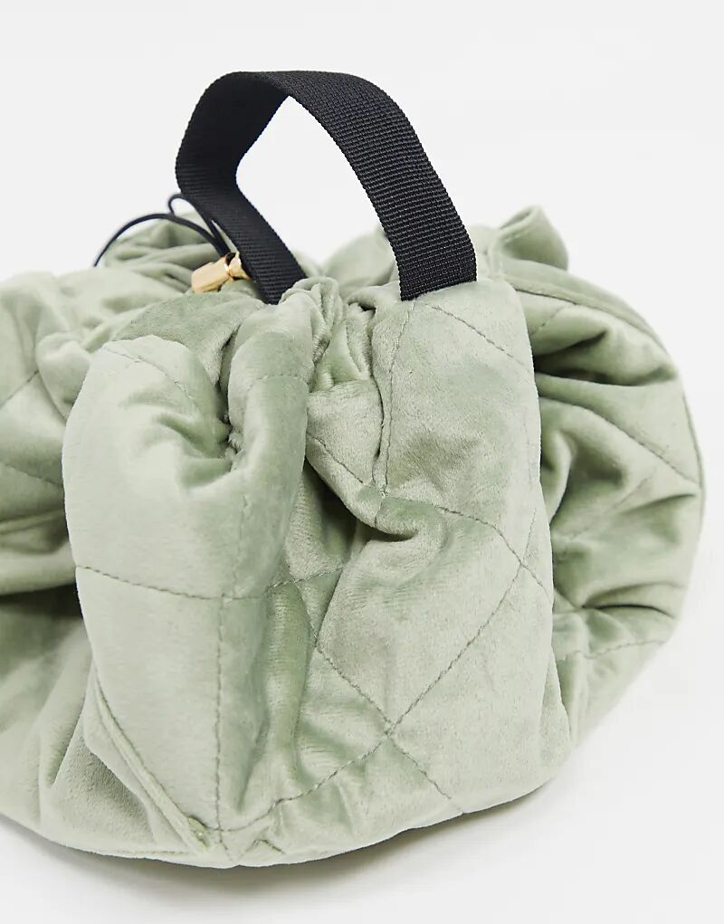 

Косметичка Flat Lay Co. Drawstring - бархат зеленого шалфея Flat Lay Company