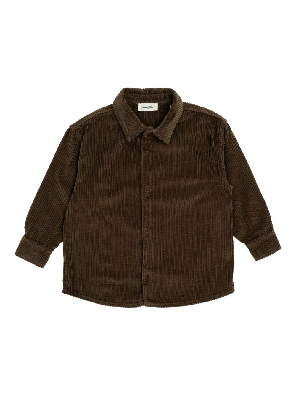 

Рубашка Padow из вельвета с пуговицами American Vintage Kids, коричневый