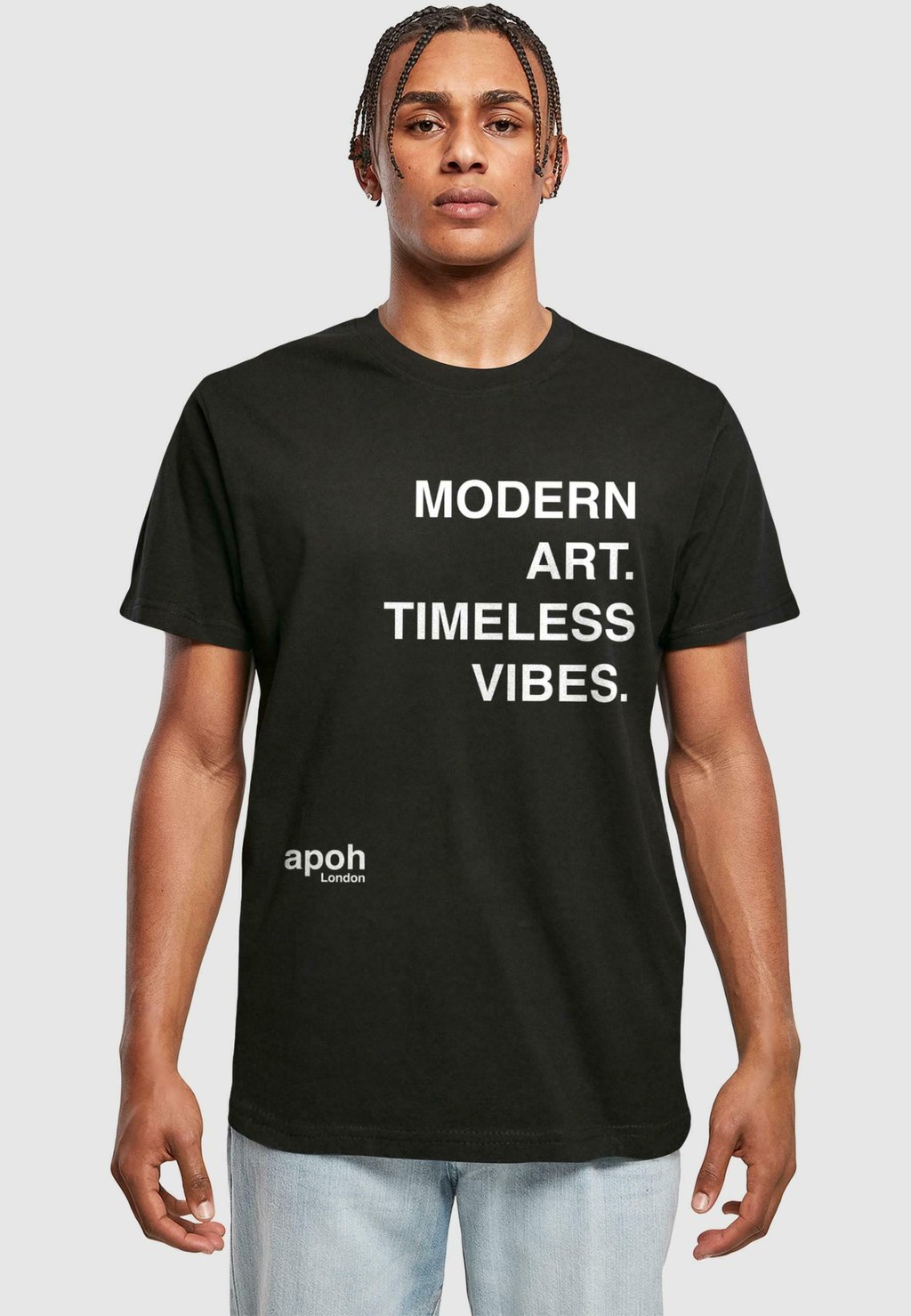 

Футболка с принтом APOH - MODERN ART SLOGAN Merchcode, черный