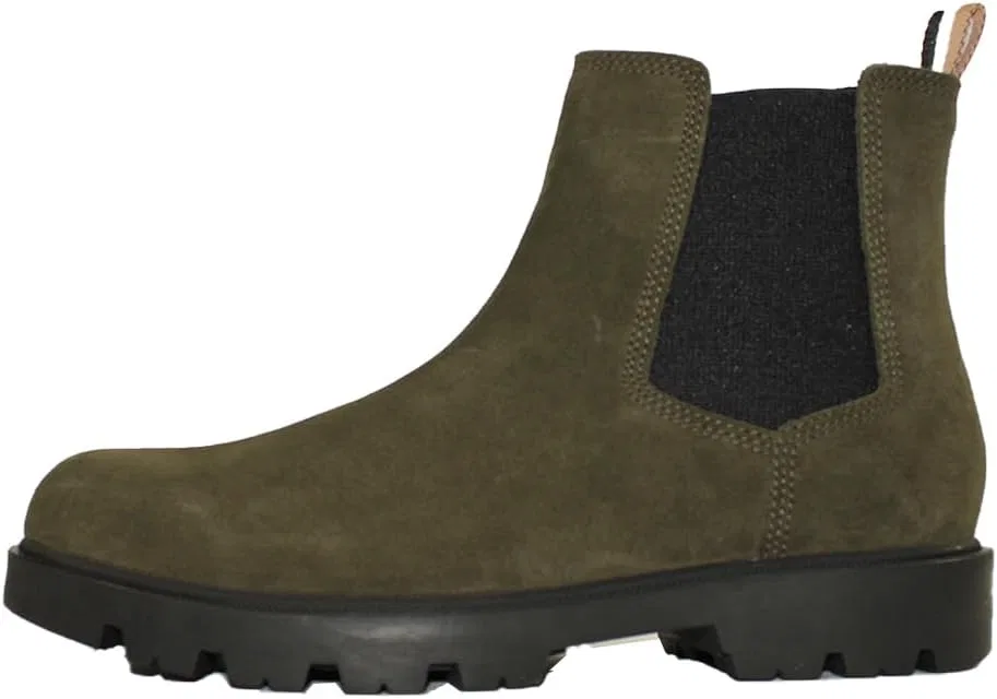 Мужские ботинки BOSS Adley Cheb Chelsea из замши с фирменной полосой, размер, Open Green