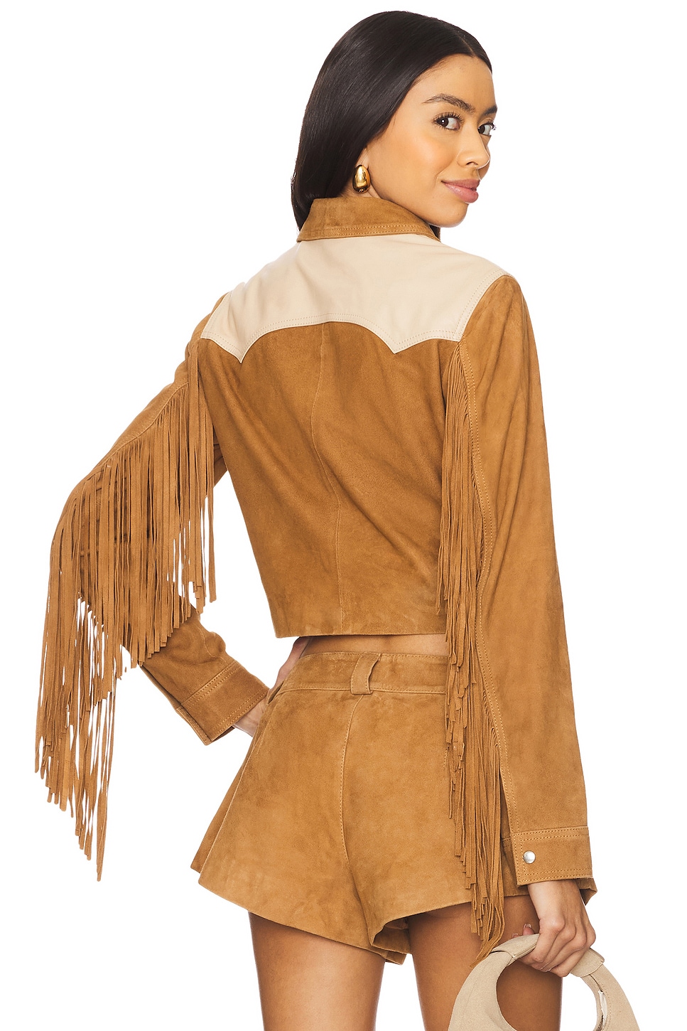 

Куртка с бахромой Combo от Understated Leather, brown