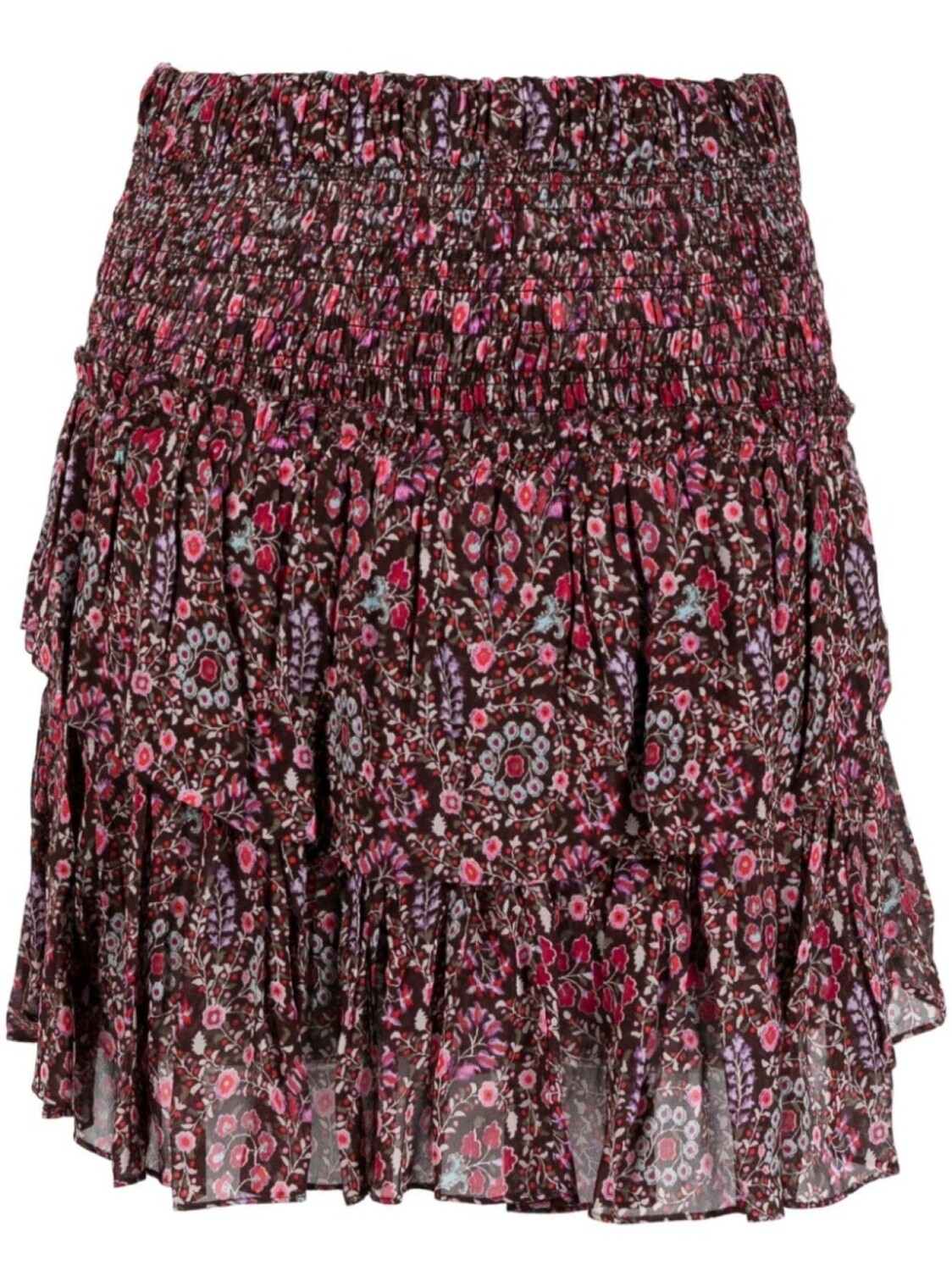

Marant Étoile юбка мини Naomi из органического хлопка с принтом, розовый