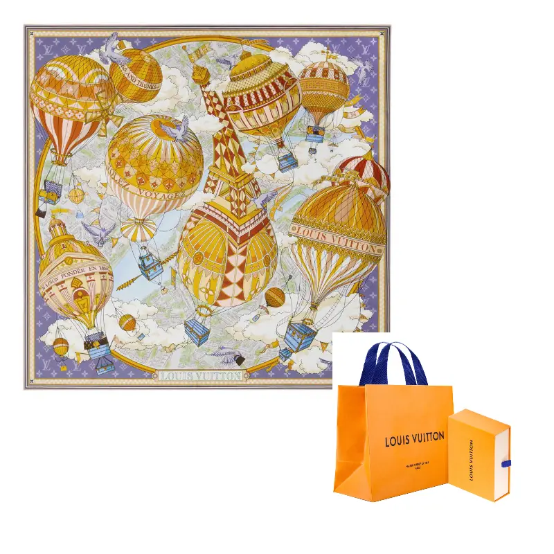 

Шарф LOUIS VUITTON, фиолетовый