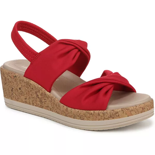 Женские босоножки Riley с открытой пяткой на танкетке Lifestride, цвет fire red