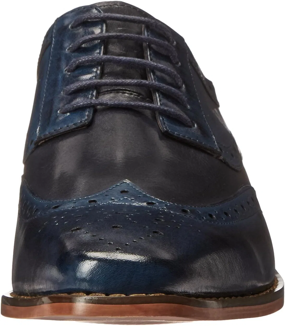 Мужские оксфорды STACY ADAMS Tinsley с перфорацией и шнуровкой, Cobalt Blue Navy — фото 2