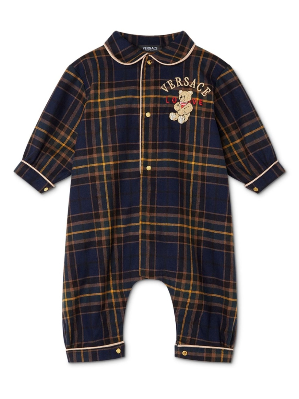 

Versace Kids ромпер Tartan Love, синий