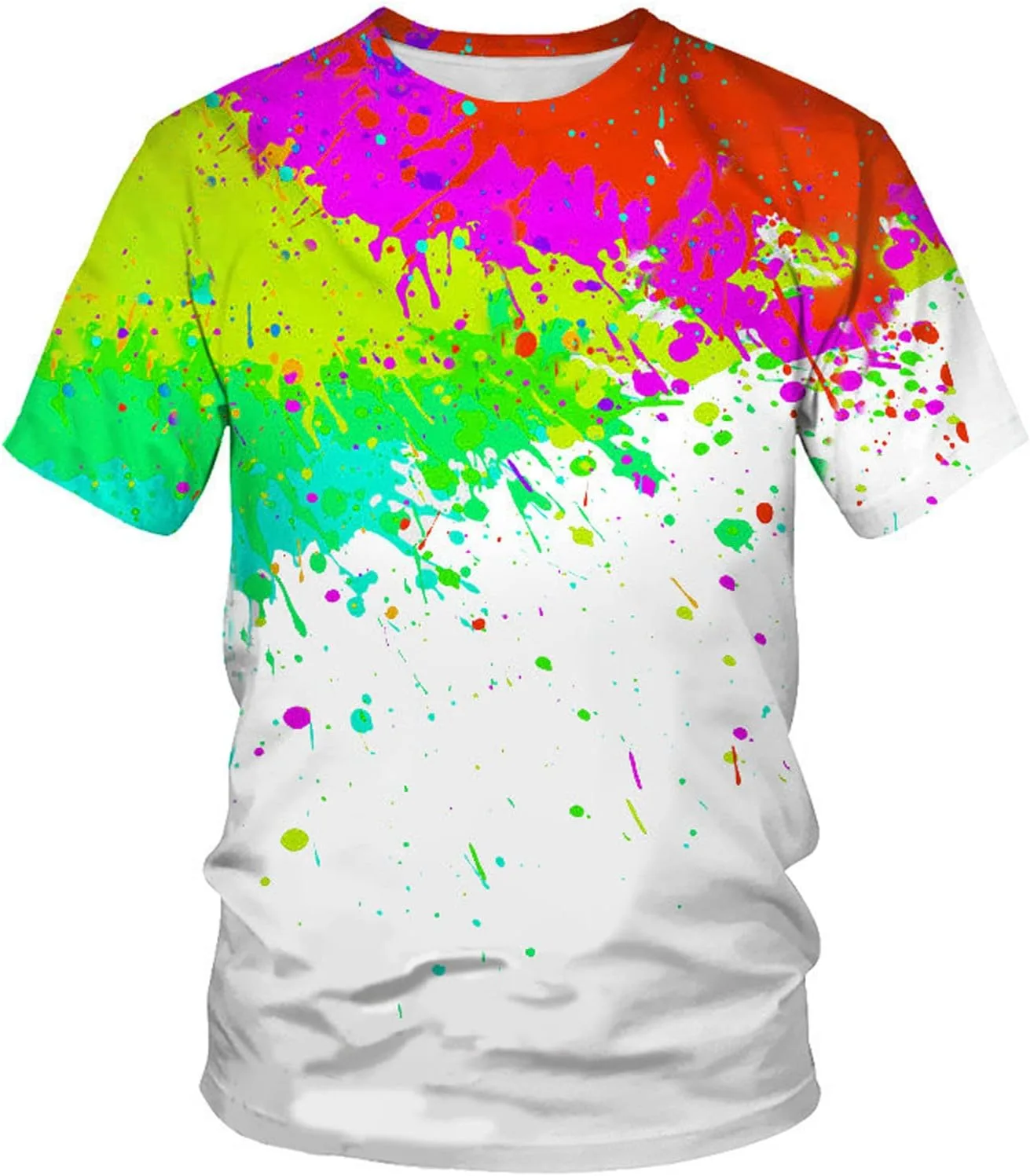 

Футболка с принтом тай-дай для мужчин, короткий рукав Sdeycui