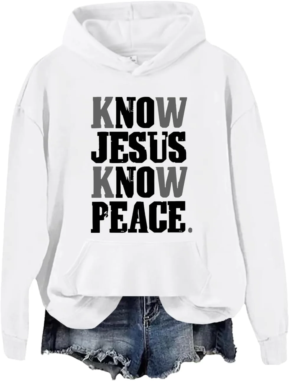 

Толстовка Christian Hoodies Know Jesus Know Peace JWVEL