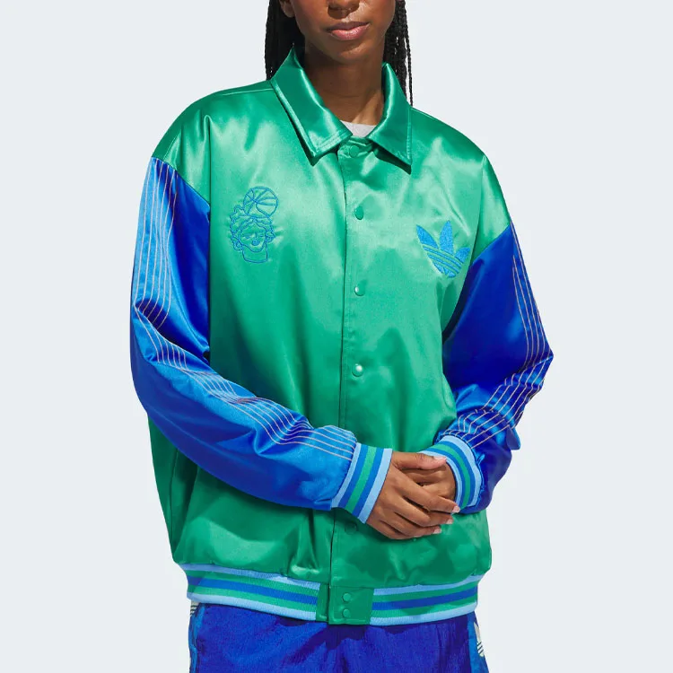 Adidas Originals Куртка-бомбер Hyc унисекс светло-зеленого цвета — фото 4