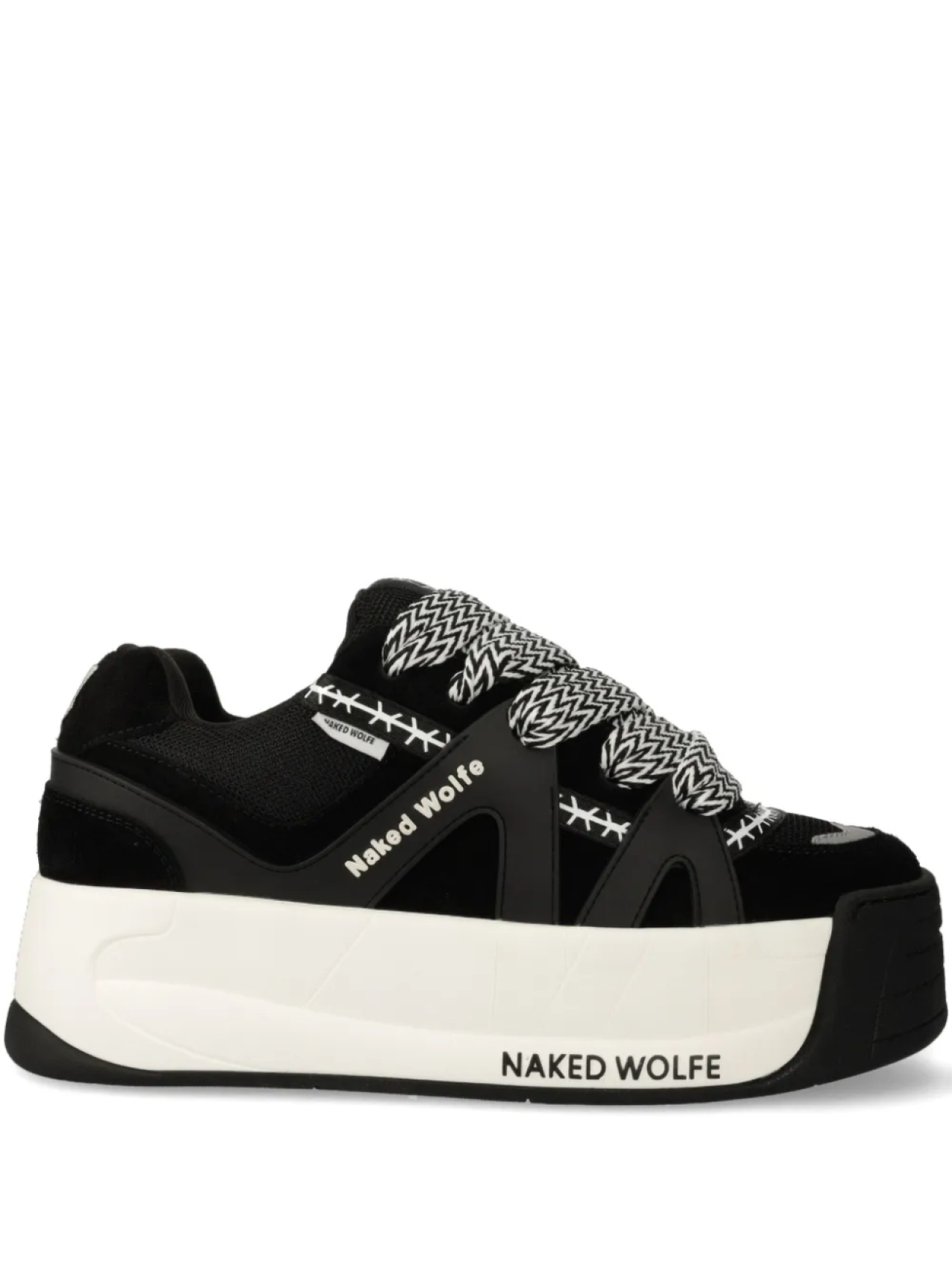 

Кроссовки NAKED WOLFE Slide на платформе, черный