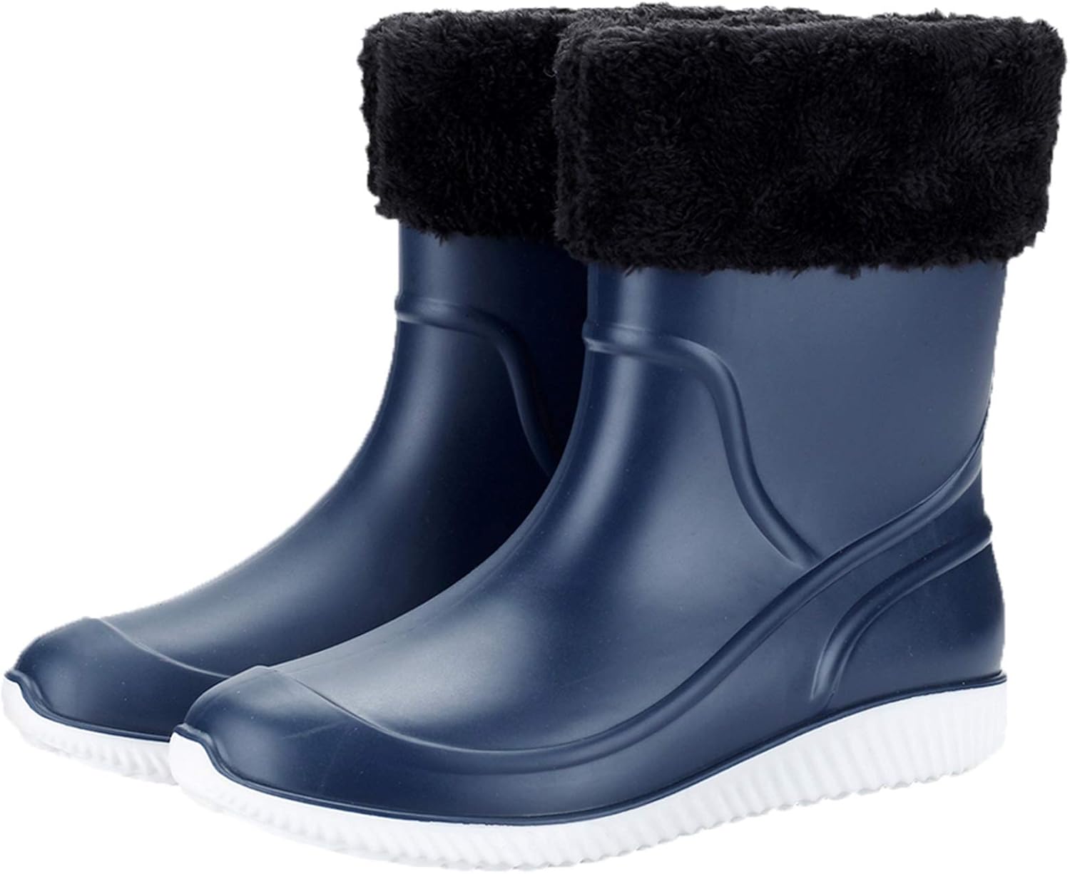 

Мужские водонепроницаемые сапоги ANUFER до середины голени для снега и дождя, для работы на улице и в саду, с съемной утепленной подкладкой, синий