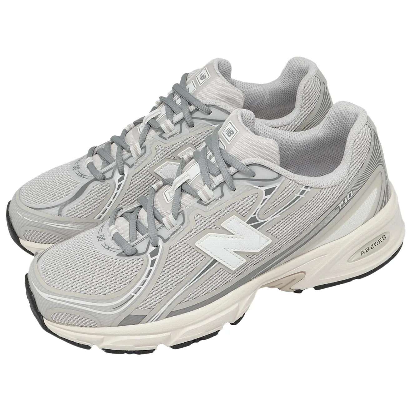 New Balance Кроссовки для бега NB 740 Breathable Unisex Gray White — фото 4