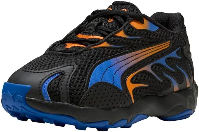Кроссовки для малышей PUMA Inhale Slip On для мальчиков, повседневные - черные, черный/оранжевый — фото 2