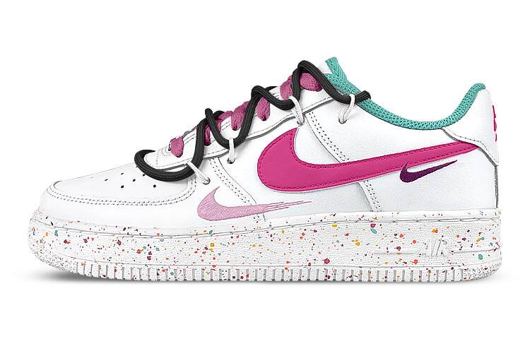 

Кроссовки Nike Air Force 1 Skateboard Shoes Women's Low-Top White Pink/Black