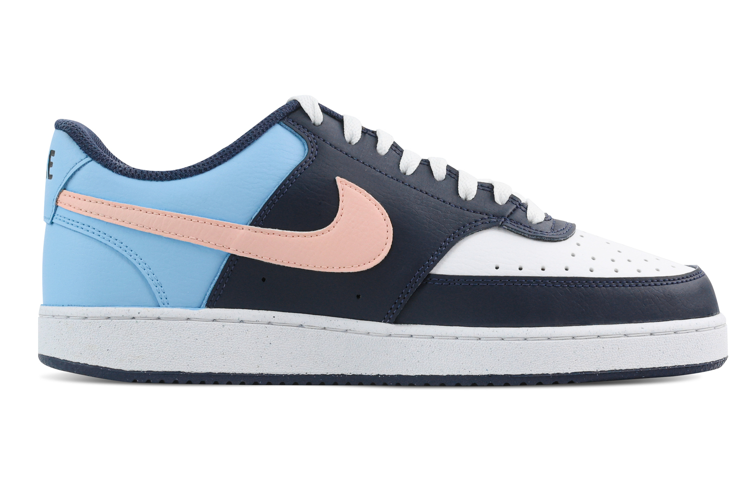 Nike Кроссовки Court Vision Sea Salt Peach, Heart Box Low top мужские синие розовые — фото 4