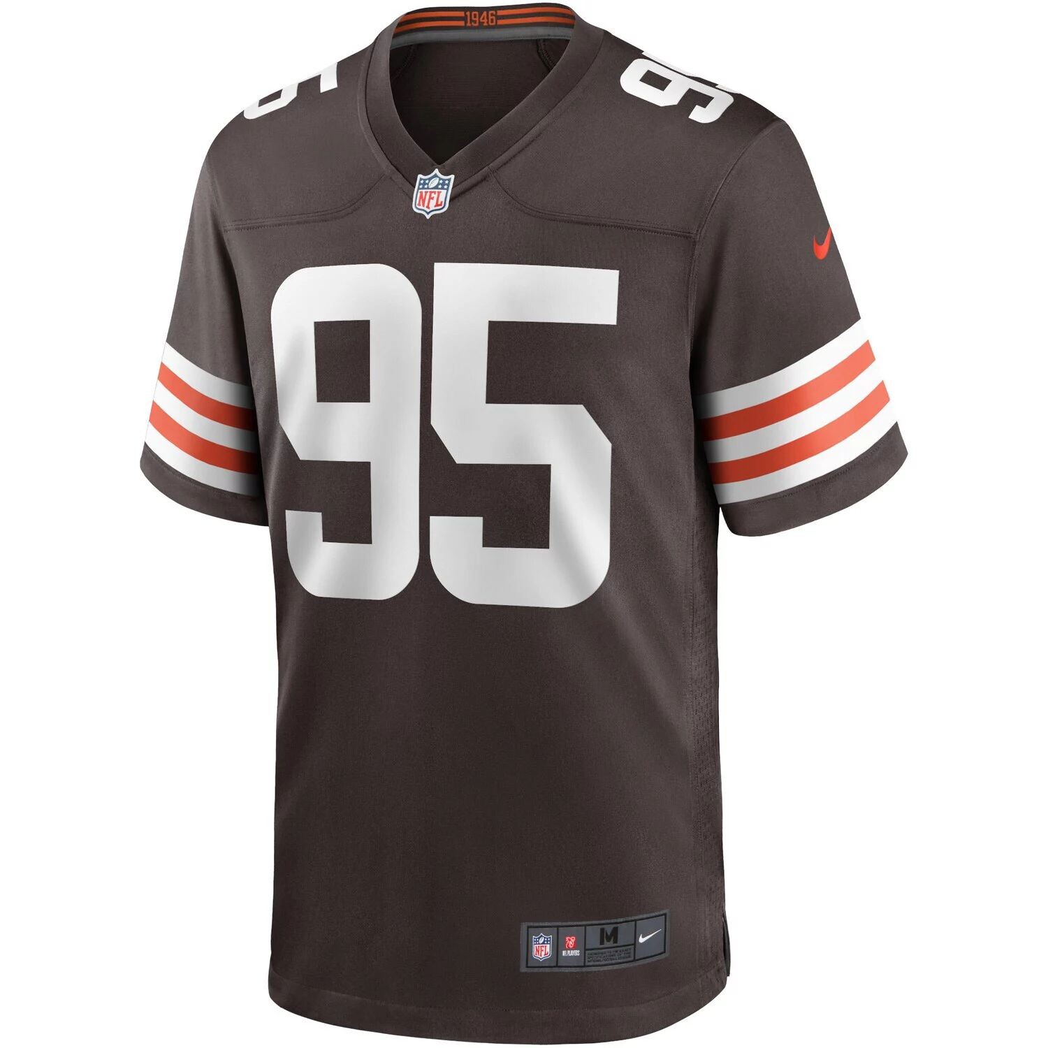Мужское джерси Nike Myles Garrett Brown Cleveland Browns Game Player — фото 2