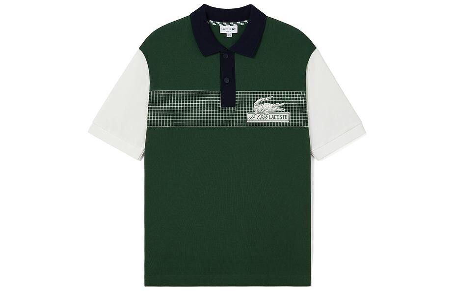 

Рубашка поло мужская темно-зеленая Lacoste, темно-зеленый