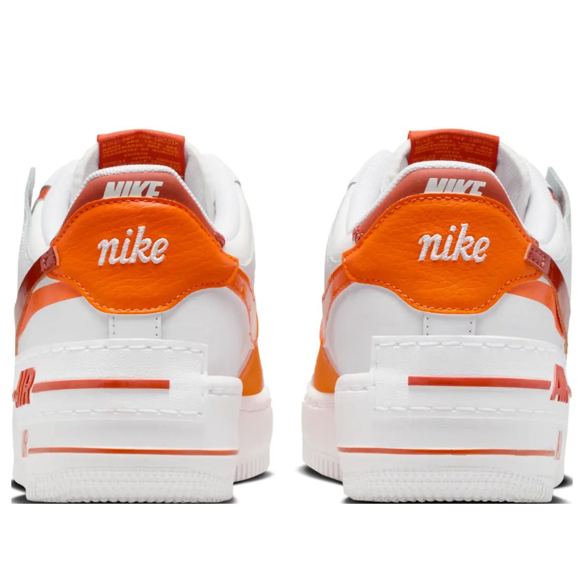 Кроссовки (WMNS) Nike Air Force 1 Shadow 'White Bright Ceramic Dark Russet' — фото 3