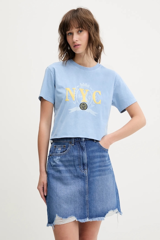 

Хлопковая футболка Tommy Jeans, синий