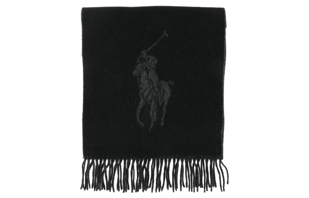 

Вязаный шарф женский черный Polo Ralph Lauren