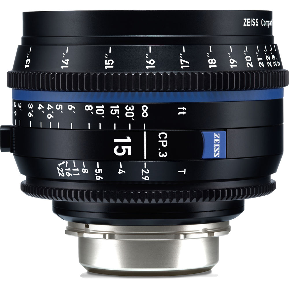 

Компактный фиксированный объектив ZEISS CP.3 15 мм T2.9 (крепление Canon EF, ножки)