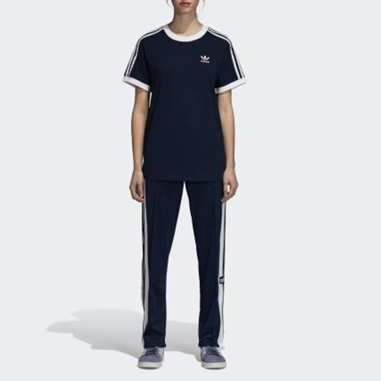 Женские трикотажные спортивные штаны ADIBREAK темно-синего цвета Adidas Originals — фото 3