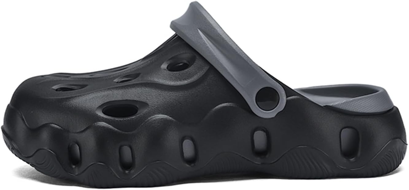 

Унисекс легкие мягкие сабо из EVA с перфорацией, дышащие, на плоской подошве, с круглым носком, повседневная обувь для улицы и дома, сада, пляжа, бассейна, летняя обувь для мужчин и женщин, для ежедневного комфорта и ходьбы Psieicwm, серый