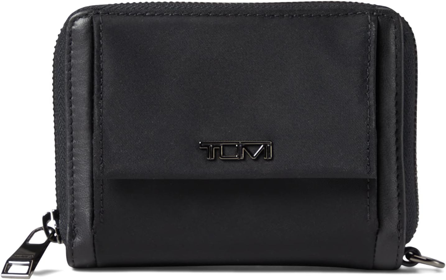 

Кошелек Voyageur Trifold Zip-Around Tumi, цвет Black/Gunmetal