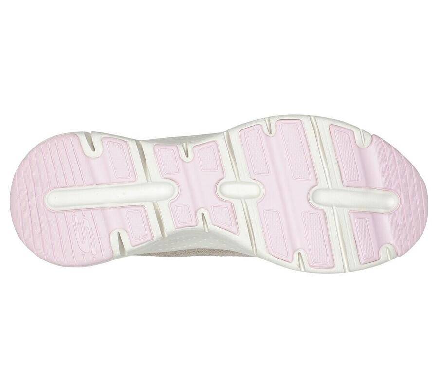 Женские кроссовки Skechers Arch Fit бежевого цвета — фото 3