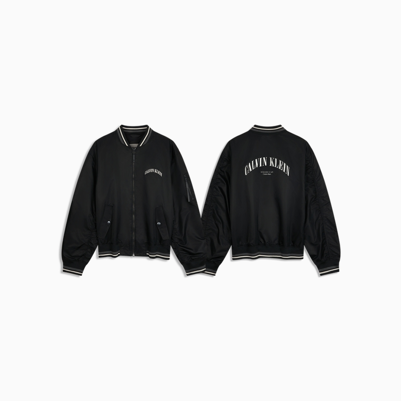 Calvin Klein Куртка мужская UB1 Space Black с бейсбольным воротником — фото 3
